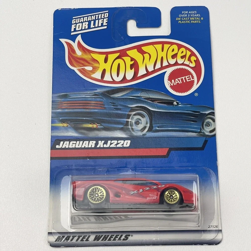 2000 Hot Wheels Jaguar XJ220 Red 160 Gold Rims